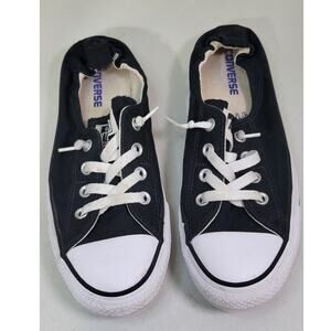 Converse Sneakers Womens 9.5 Black Chuck Taylor Shoreline Slip-On Shoes Casual
